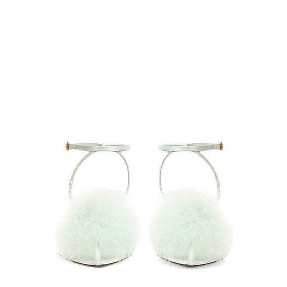Saint Laurent Women Mule Mae In Satin Crepe